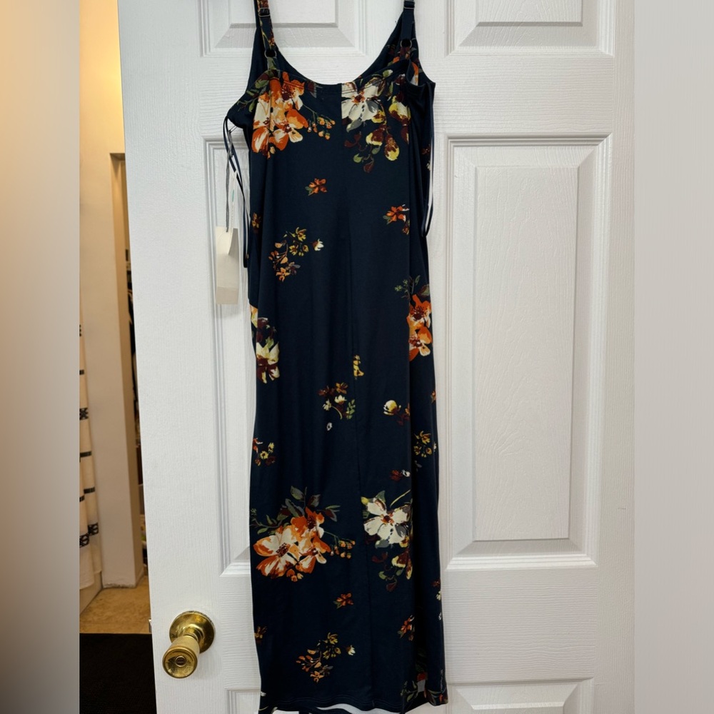 NWT beautiful, soft, navy floral dress